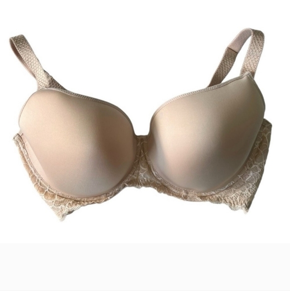 SIMONE PERELE Caresse 3D Plunge T-Shirt Bra Peau Rose - Picture 6 of 6
